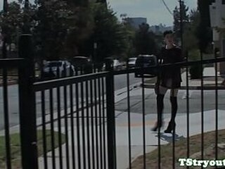 stunning casting trans amateur wanks solo