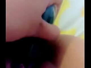 ladyboy grabs a pov cock with her huge feet and strokes it