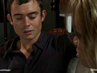 big tits shemale fucking clerk