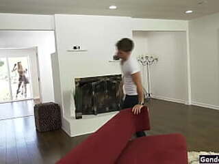 busty trans babe natalee skye anal by bf