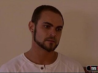 busty shemale riley quinn is cumming while shes doggystyled