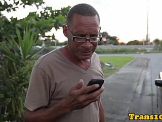 tranny beauty sucking cock in costume