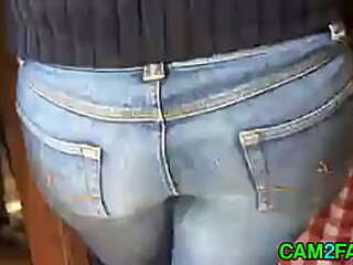 shemale crossdresser anal dildo toy lingerie nylon pantie