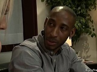 blonde shemale anal fucks black guy