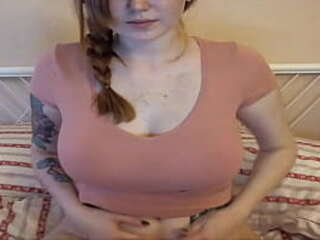 beautiful woman with sexy cleavage shows her pussy ass and tits on cam